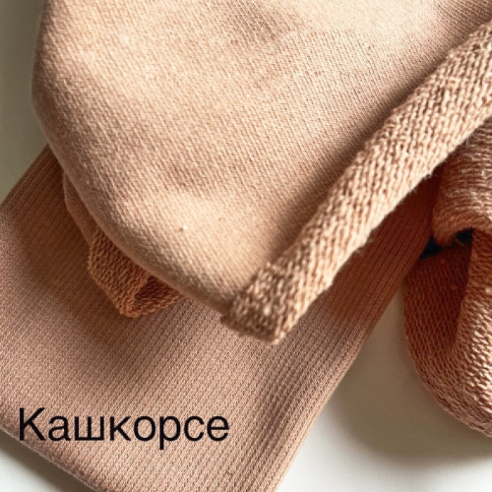 2х нитка двонитка щільна петля трикотаж полотно кориця